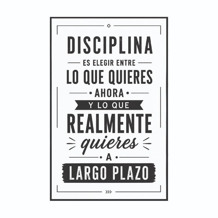 Poster Frases Motivacionales Portada Poster tipográfico con frase motivacional en diseño minimalista