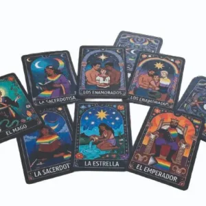 Tarot LGTB personalizado con diseño colorido y diverso