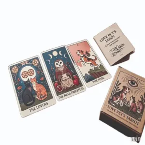 Tarot Love Pets personalizado con ilustraciones de mascotas