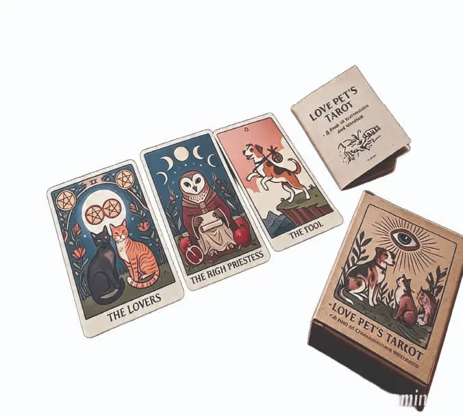 TAROT LOVE PETS PORTADA Tarot Love Pets personalizado con ilustraciones de mascotas