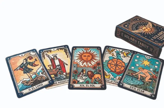 TAROT SOLAR PORTADA Tarot Solar personalizado con diseño luminoso inspirado en el sol