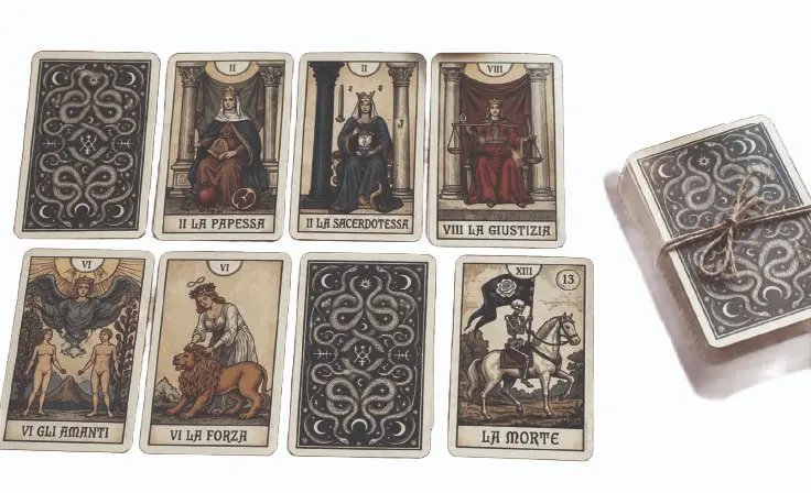 TAROT VINTAGE PORTADA Tarot Vintage personalizado con efecto envejecido y estética retro