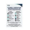 Volante de clases particulares y servicios profesionales