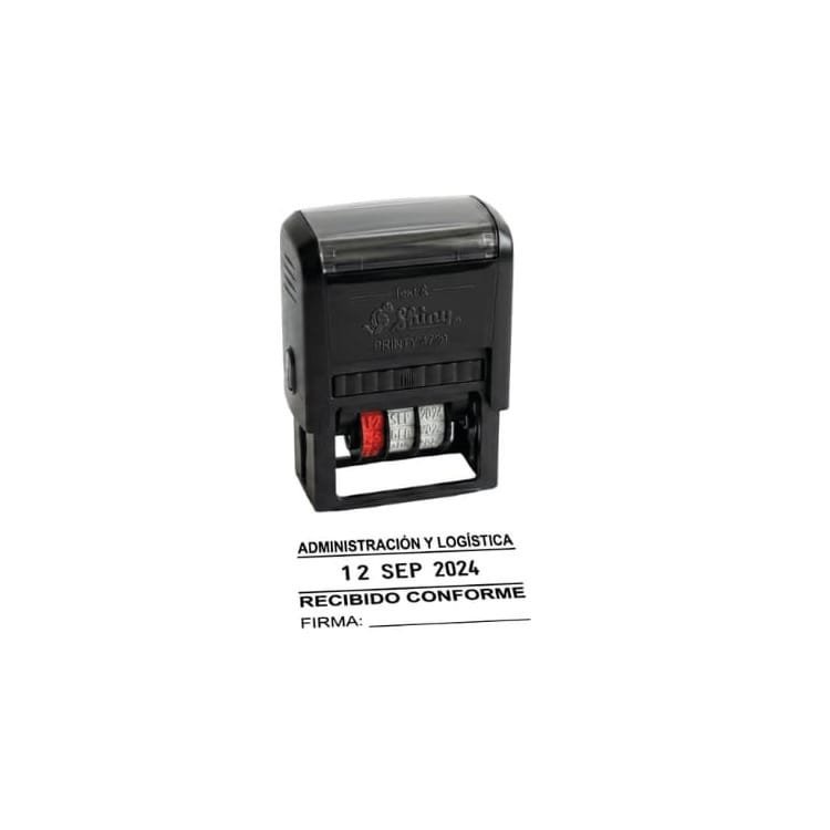 Sello Automático Combo Texto + Fecha
