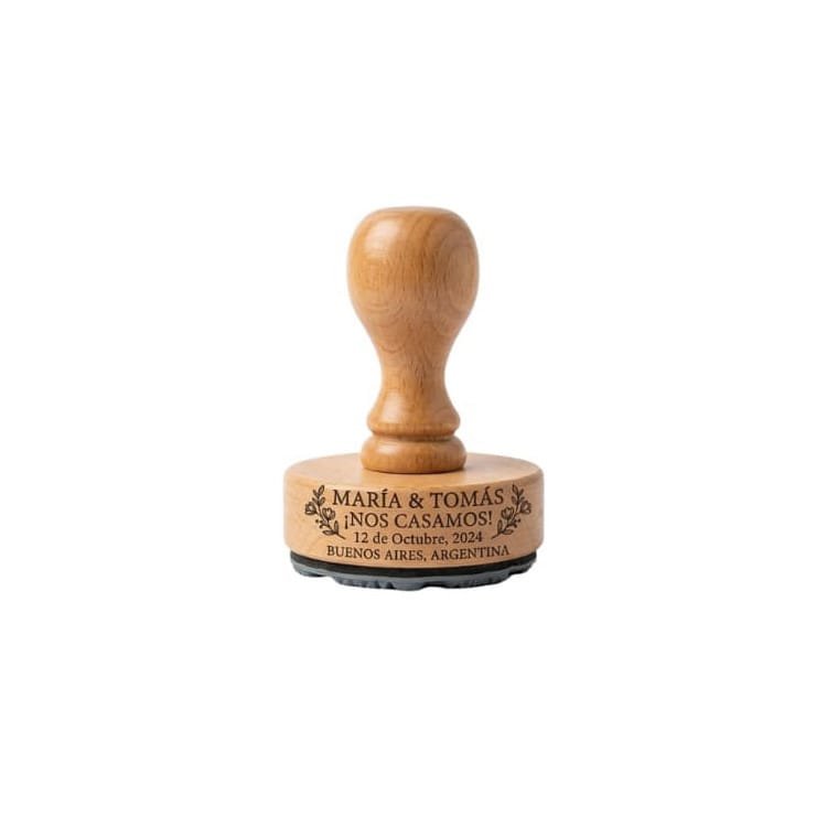 Sello de Madera para Invitaciones de Casamiento Portada